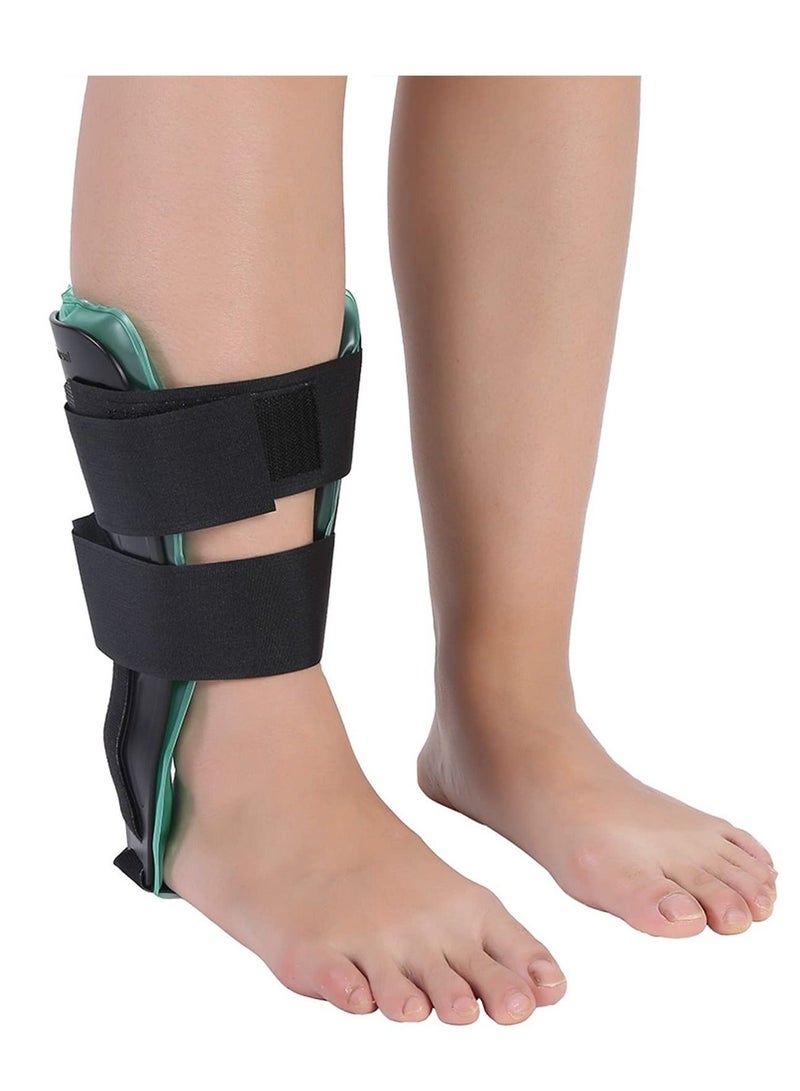 Adjustable Air Gel Ankle Brace Stirrup Splint with Hot/ Cold Therapy for Sprains Tendonitis, and Sports Injuries - Universal Fit - Image 1